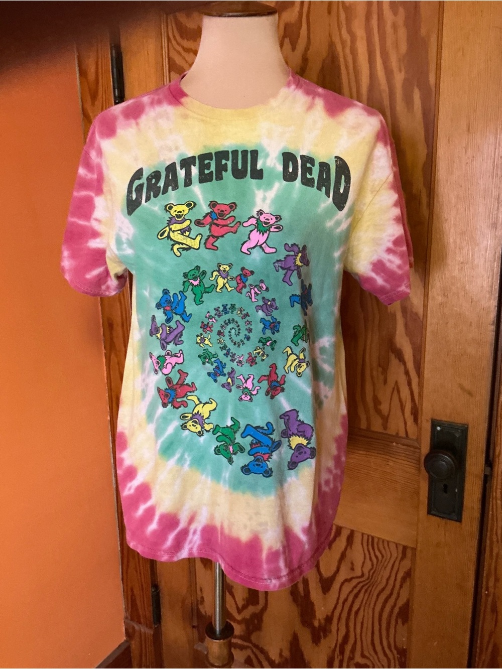 Grateful Dead 50 Years Dancing Bears Tie Dye T Shirt 2015 Anniversary Medium - Picture 7 of 11
